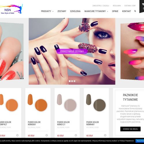 Zestaw lakierów do manicure tytanowego