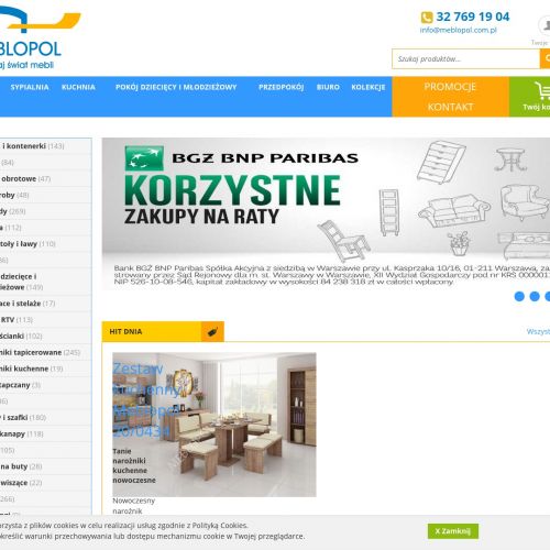 Młodzieżowe meblościanki