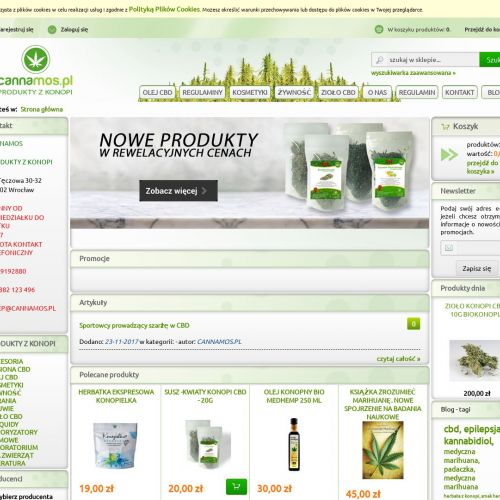 Sklep z konopiami indyjskimi