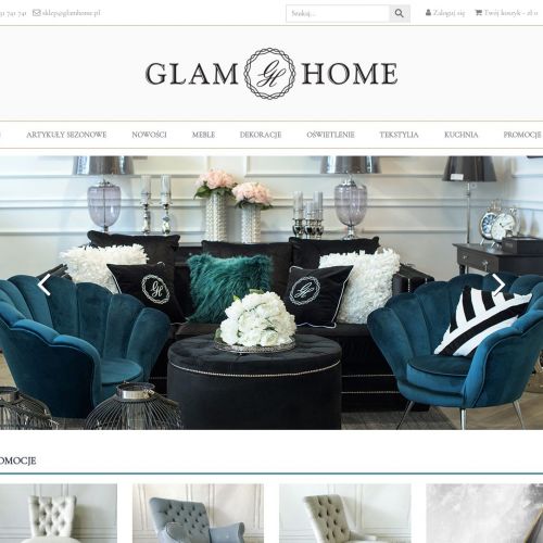 Złote konsole, tace i lampy wiszące do salonu