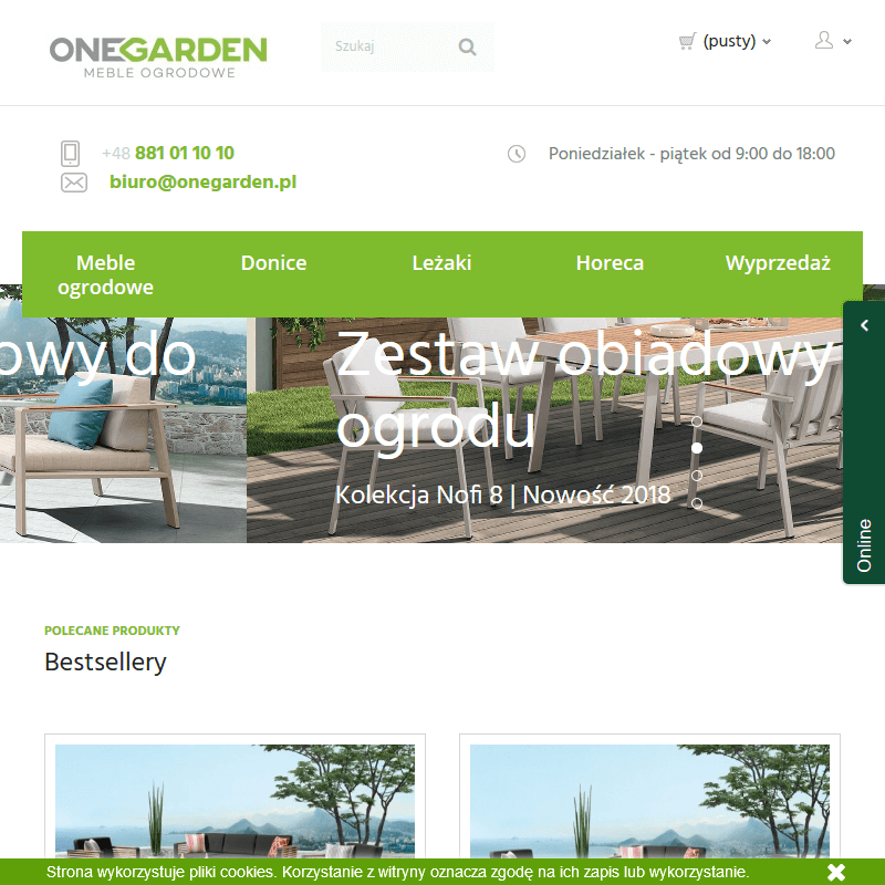 Donice podświetlane do ogrodu