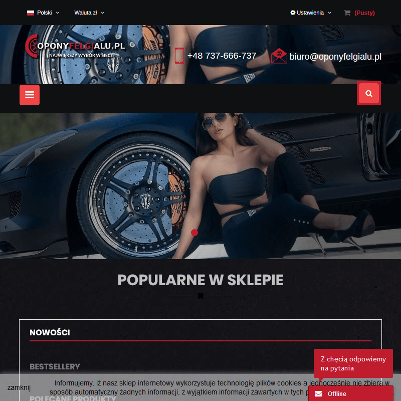 Felgi aluminiowe z oponami