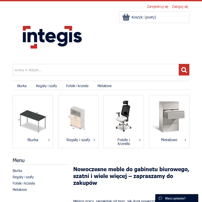 Fotel biurowy materiałowy