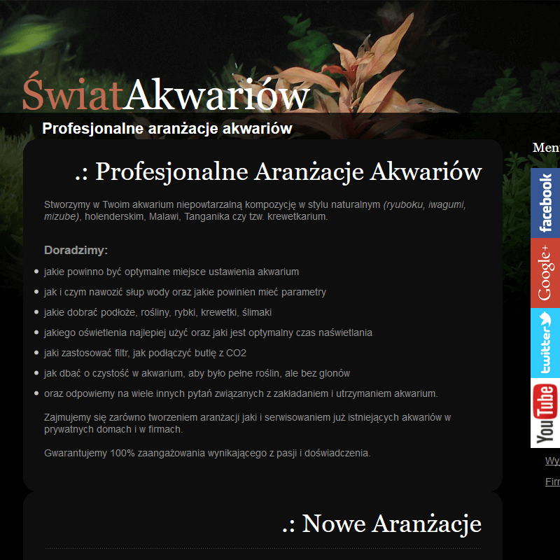 Akwarium serwis - Rzeszów